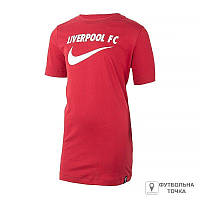 Футболка дитяча Nike Liverpool Fc Swoosh DJ1535-608 (DJ1535-608). Спортивні футболки для дітей. Спортивний дитячий одяг.