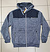 Батник теплий на блискавці BLUE JEANS M-4XL арт.1016, Колір Сірий, Міжнародний розмір M, Розмір чоловічого одягу, фото 3