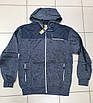 Батник теплий на блискавці BLUE JEANS M-4XL арт.1016, Колір Сірий, Міжнародний розмір M, Розмір чоловічого одягу, фото 4