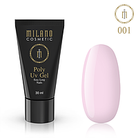 Акрил-гель (полігель) №01 Milano Cosmetic для нігтів, 30 мл