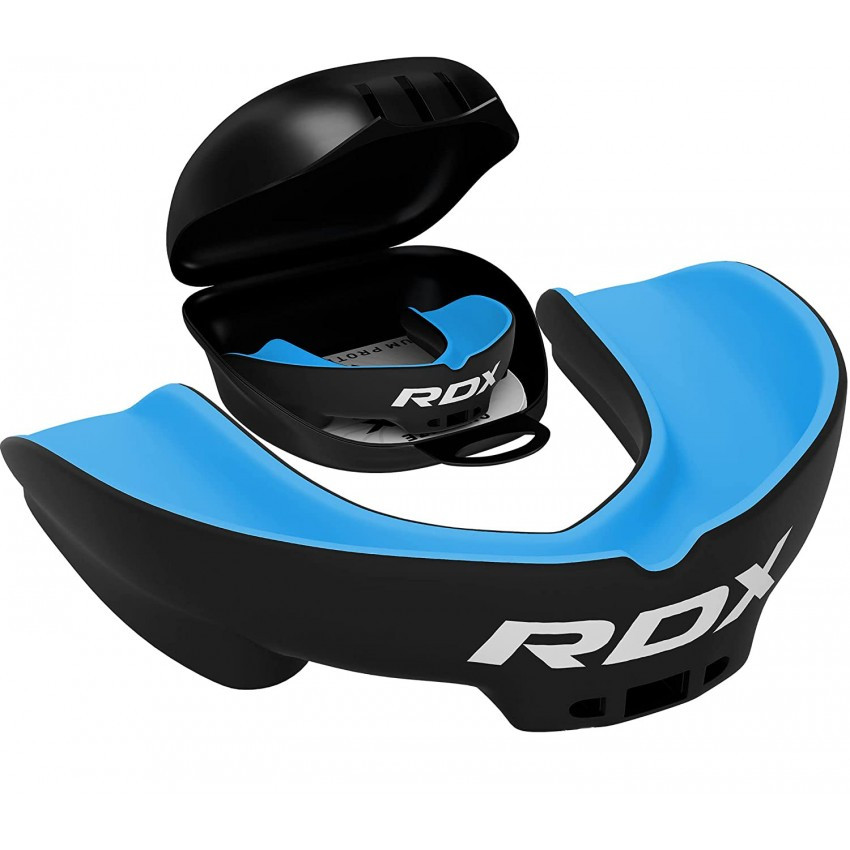 Боксерська капа RDX Gel 3D Pro Black/Blue Junior