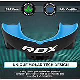 Боксерська капа RDX Gel 3D Pro Black/Blue Junior, фото 3