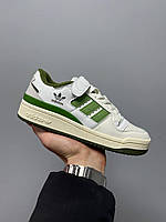 Кроссовки Adidas Forum 84 Low Green мужские зеленые повседневные кеды весна осень молодежные