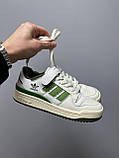 Кросівки Adidas Forum 84 Low Green чоловічі зелені повсякденні кеди весна осінь молодіжні, фото 3