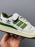Кросівки Adidas Forum 84 Low Green чоловічі зелені повсякденні кеди весна осінь молодіжні, фото 10