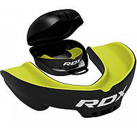 Боксерська капа для підлітка RDX Gel 3D Pro Black/Green Junior