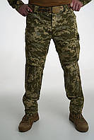Тактические брюки рип-стоп с карманами для наколенников Пиксель