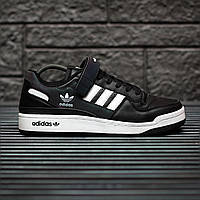 Кросівки Adidas Forum 84 Low Black White Reflective чоловічі чорні повсякденні кеди весна осінь молодіжні