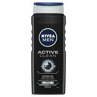 Гель для душу Nivea Men Сила вугілля чоловічий очищення без сухості шкіри 500 мл