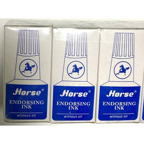 Штемпельна фарба Horse синя 013-BL (30 мл), фото 2