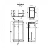 Корпус пластиковий N8AA (В46хШ70хГ134), фото 4