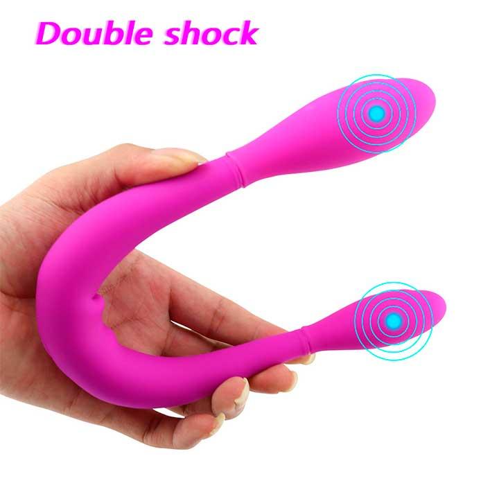 Двосторонній гнучкий вібратор Toy Joy Infinity Double Dildo - Рожевий - Вібратори, фото 1