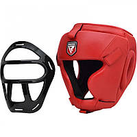 Шлем боксерский тренировочный L RDX Guard Red