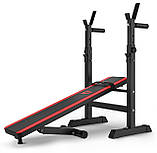 Набір Hop-Sport Premium 59 кг з лавою HS-1080 та штангою, фото 5