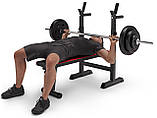 Набір Hop-Sport Premium 173 кг з лавою HS-1080, штангами та гантелями, фото 7