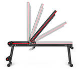 Набір Hop-Sport Premium 69 кг з лавою HS-1010 Pro та штангою, фото 5