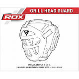 Шолом боксерський тренувальний M RDX Guard Red, фото 3