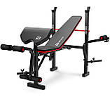 Набір Hop-Sport Premium 105 кг з лавою HS-1055, штангами та гантелями, фото 7