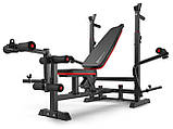 Набір Hop-Sport Premium 69 кг з лавою HS-1075 Pro та штангою, фото 5