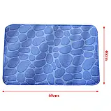 Сірий вологовбираючий протиковзкий килимок для ванної 40*60 см, фото 6