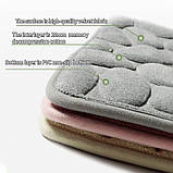 Сірий вологовбираючий протиковзкий килимок для ванної 40*60 см, фото 7