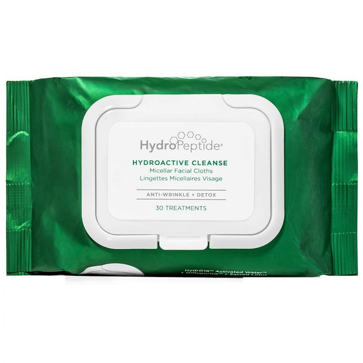 Очищуючі серветки для обличчя Hydropeptide HydroActive Cleanse Packet