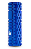 Роллер масажер (валик, ролик) Hop-Sport EVA 45см синій, фото 3