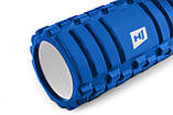 Роллер масажер (валик, ролик) Hop-Sport EVA 45см синій, фото 4