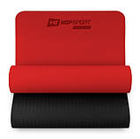 Мат для фітнесу та йоги Hop-Sport TPE 0,6см HS-T006GM червоний, фото 2