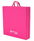 Мат гімнастичний Hop-Sport HS-064FM 4см м'який рожевий, фото 4