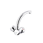 Кран для умивальника Kroner KRP Hamburg - C010 змішувач для раковини з латуні, фото 3