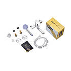 Змішувач для ванни і душу Kroner KRM Elbe - C060 кран для ванної з лійкою для душу, фото 9