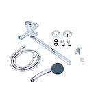 Змішувач для ванни Agua Leon-C071 кран для ванної з довгим виливом глянцевий, фото 4