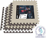 Мат-пазл Hop-Sport EVA 1см HS-A010PM - 4 частин бежево-коричневий, фото 3