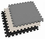 Мат-пазл Hop-Sport EVA 1см HS-A010PM - 9 частин чорний/білий/сірий, фото 6