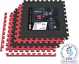 Мат-пазл Hop-Sport EVA 2см HS-A020PM - 4 частин червоно-чорний, фото 6