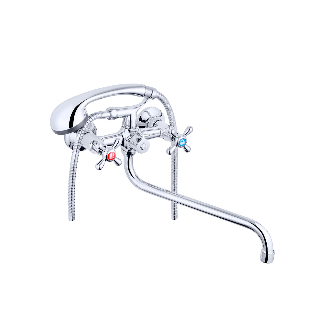 Змішувач для ванної Agua Toledo-C072 змішувач з довгим виливом глянцевий хром, фото 1