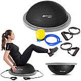 Балансувальна півсфера Hop-Sport HS-L058 чорна, фото 3