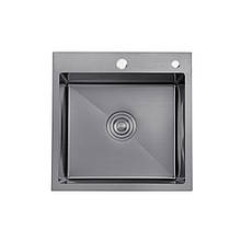 Кухонна мийка Kroner KRP Schwarze — 5050HM PVD (3,0/1,0 мм)