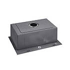 Кухонна мийка Kroner KRP Schwarze - 5843HM PVD (3,0/1,0 мм) Мийка для кухні з нержавійки, фото 5