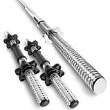 Набір Hop-Sport Premium 58 кг зі штангою та гантелями, фото 5