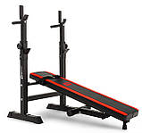 Набір Hop-Sport Premium 39 кг з лавою HS-1080 та штангою, фото 4