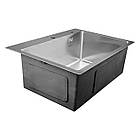 Мийка в кухню Kroner KRP Gebürstet 5843 HM 3,0/1,0 мм із сушінням і змішувачем Kroner ESG038 в комплекті, фото 4