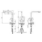 Мийка в кухню Kroner KRP Gebürstet 5843 HM 3,0/1,0 мм із сушінням і змішувачем Kroner ESG038 в комплекті, фото 8