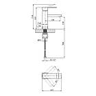 Гарнітур для ванної: Душова система настінна Kroner KRP Graz з краном для біде та змішувачем для умивальника, фото 10