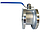 Кран кульовий фланцевий Ду 25 (1") нержавіючий, повнопрохідний Ball Valve, крани з нержавіючої сталі AISI 304, фото 7