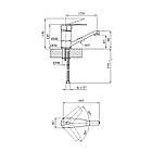 Змішувач для раковини Kroner KRM Odra — C012, фото 2