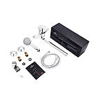 Змішувач для ванної з лійкою і краном Kroner KRP Konstante - C071 якісний Кран для ванни і раковини, фото 8