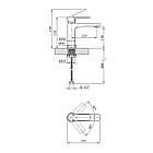 Кран для раковини на кухню Kroner KRP Eifel - C010 Змішувач для умивальника у ванну, фото 2