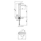 Змішувач на кухню Kroner KRP Eifel - C010-3 якісний Кран для раковини у ванну кімнату, фото 2